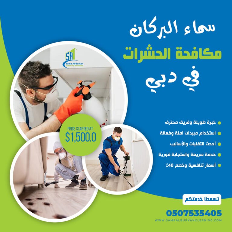 شركة مكافحة حشرات في دبي سماء البركان 0507535405